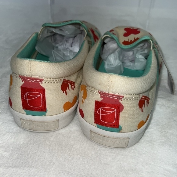 Men’s bucketfeet painted “x” Gym shoe/sneakers. Size 11. NWT. - Picture 4 of 6